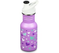 Детская бутылка Klean Kanteen Kid Classic Narrow Sport 12oz 355 мл, Orchid Hearts 1008862