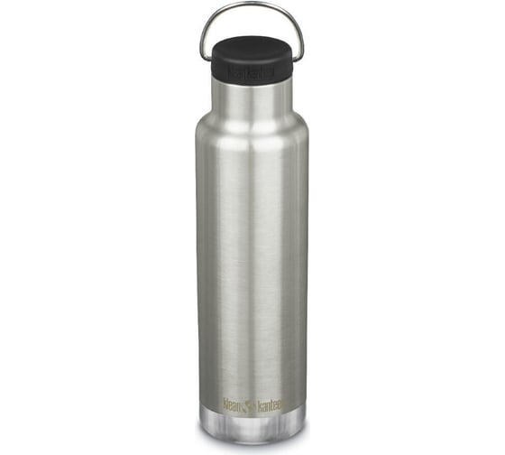 Термобутылка Klean Kanteen NEW Insulated Classic 20oz 592 мл, Brushed Stainless 1008456