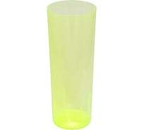 Пластиковый стакан PapStar 300мл, d60 мм, кристалл, ps, желтый PS-16506