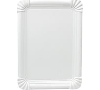 Бумажная тарелка PapStar 230x165 мм, эко картон, белый PS-81199