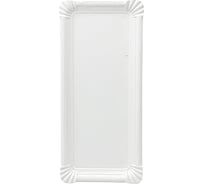 Бумажная тарелка PapStar 240x110 мм, эко картон, белый PS-81459