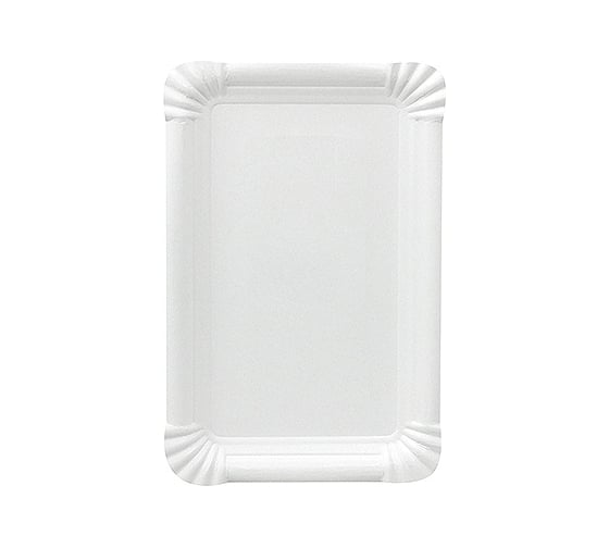 Бумажная тарелка PapStar 200x130 мм, эко картон, белый PS-11062