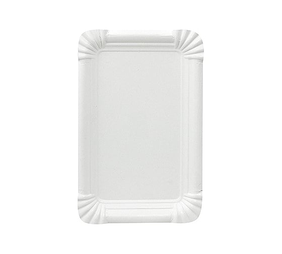 Бумажная тарелка PapStar 200x130 мм, эко картон, белый PS-81197