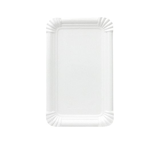 Бумажная тарелка PapStar 180x110 мм, эко картон, белый PS-11057