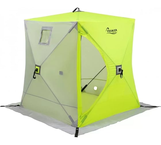 Зимняя палатка Premier fishing PR-ISC-180YLG PREMIER Куб, 1.8x1.8м, желтый/серый 186255