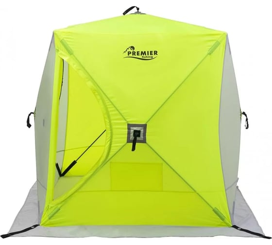 Зимняя палатка Premier fishing PR-ISC-180YLG PREMIER Куб, 1.8x1.8м, желтый/серый 186255