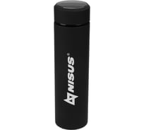 Термос с термодатчиком Nisus 049-B N.TM-049-B, 450мл, черный 247228