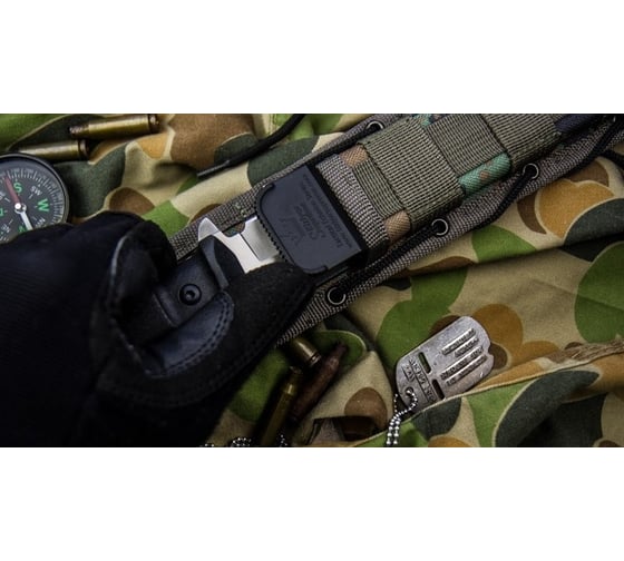 Туристический нож Kizlyar Supreme Alpha сталь AUS-8, StoneWash, рукоять из черного кратона 4650065057219