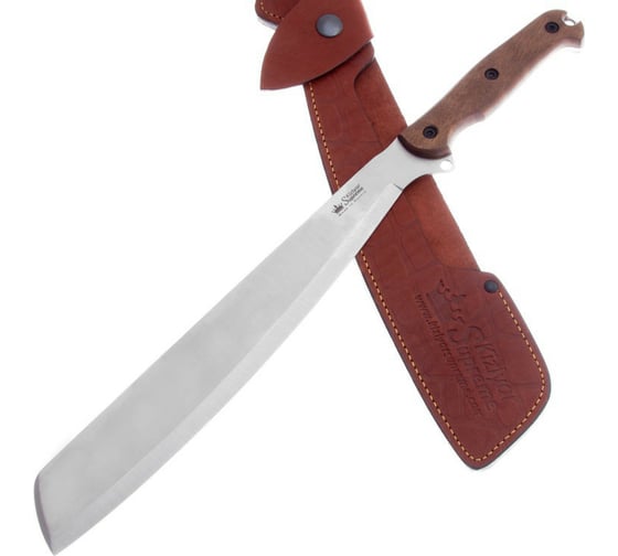 Мачете Kizlyar Supreme BushMate Scandi сталь 420HC, рукоять из Кавказского ореха 4650065058537