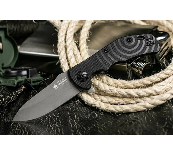 Складной нож Kizlyar Supreme Bloke X cталь Sleipner TacWash, рукоять из G10 4650065059640