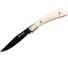 Складной нож Kizlyar Supreme Gent cталь D2, Black Titanium, рукоять из натуральной кости 4610094291701 1