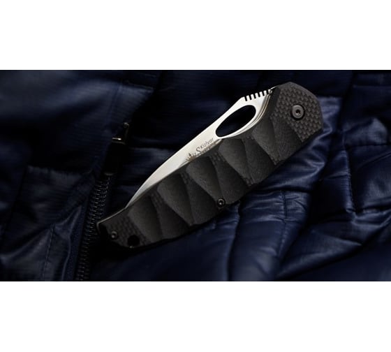 Складной нож Kizlyar Supreme Hero cталь 440C, Satin, рукоять из G10 4650065051231