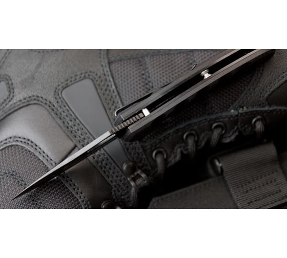 Складной нож Kizlyar Supreme Hero cталь 440C, Black Titanium, рукоять из G10 4650065055017