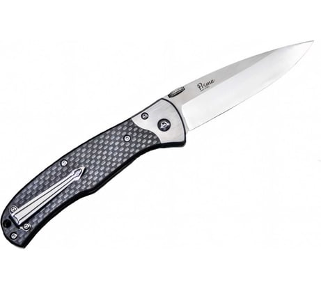 Складной нож Kizlyar Supreme Prime cталь D2, Satin, рукоять из карбона 4650065055772