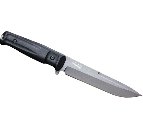 Туристический нож Kizlyar Supreme Alpha сталь AUS-8, TacWash, рукоять из черного кратона 4650065057295 1