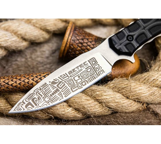 Туристический нож Kizlyar Supreme Aztec сталь D2, StoneWash, рукоять из G10, в Кайдексе 4610094290742