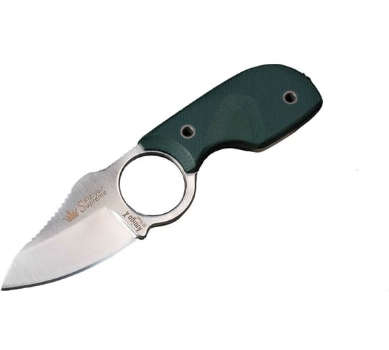 Туристический нож Kizlyar Supreme Amigo X сталь D2, Satin, рукоять из зеленого G10 4650065056137