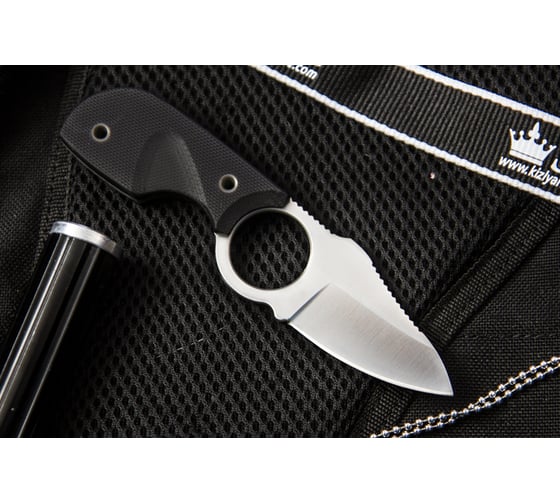 Туристический нож Kizlyar Supreme Amigo X сталь AUS-8 Satin, рукоять из черного G10 4650065056052
