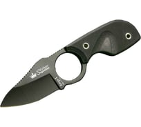 Туристический нож Kizlyar Supreme Amigo X сталь AUS-8, Black Titanium, рукоять из черного G10 4650065056038