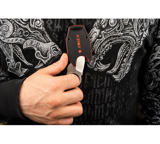 Туристический нож Kizlyar Supreme Amigo X сталь CPM S35VN, Satin, рукоять из карбона 4650065050784