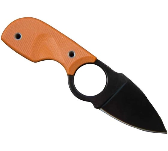 Туристический нож Kizlyar Supreme Amigo Z сталь AUS-8, Black, Titanium, рукоять из оранжевого G10 4650065056175
