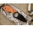 Туристический нож Kizlyar Supreme Amigo Z сталь AUS-8, Black, Titanium, рукоять из оранжевого G10 4650065056175 4