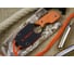 Туристический нож Kizlyar Supreme Amigo Z сталь AUS-8, Black, Titanium, рукоять из оранжевого G10 4650065056175 5