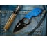 Туристический нож Kizlyar Supreme Amigo Z сталь D2 Black, Titanium, рукоять из синего G10 4650065056212 2