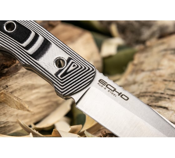 Туристический нож Kizlyar Supreme Echo сталь AUS-8, StoneWash, рукоять из G10 Kydex 4650065057578