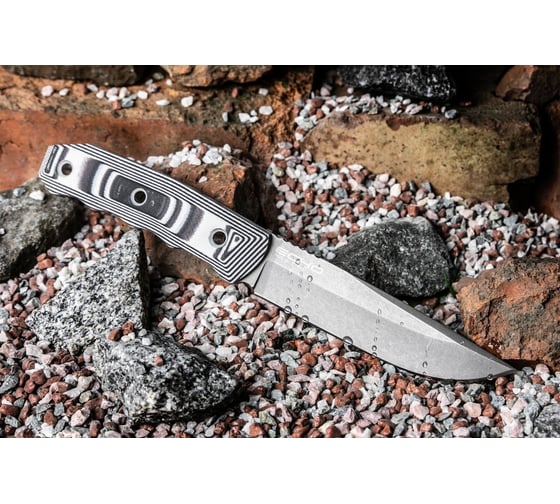 Туристический нож Kizlyar Supreme Echo сталь AUS-8, TacWash, рукоять из G10 Kydex 4650065057592