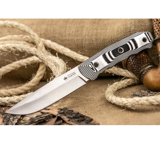 Туристический нож Kizlyar Supreme Echo сталь D2, StoneWash, рукоять из G10 Kydex 4650065057615