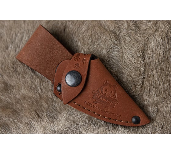 Туристический нож Kizlyar Supreme Hammy сталь PGK, TacWash, рукоять из черного G10 4650065059527