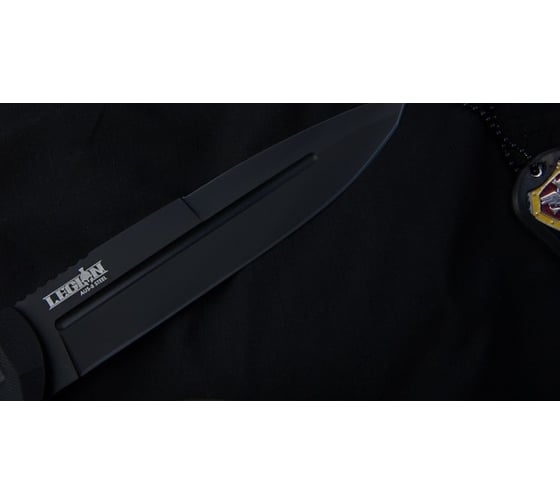 Туристический нож Kizlyar Supreme Legion сталь AUS-8, Black Titanium, рукоять из G10 4650065050913