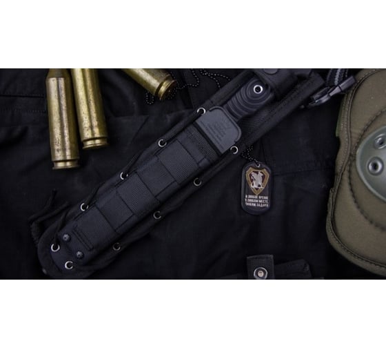Туристический нож Kizlyar Supreme Legion сталь AUS-8, Black Titanium, рукоять из G10 4650065050913
