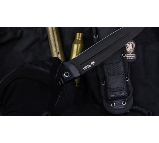 Туристический нож Kizlyar Supreme Legion сталь AUS-8, Black Titanium, рукоять из G10 4650065050913