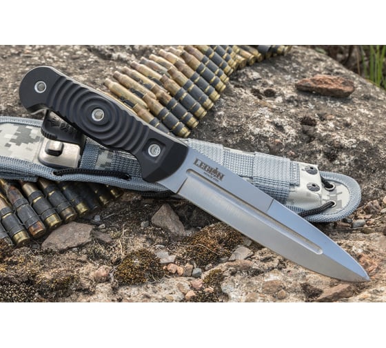 Туристический нож Kizlyar Supreme Legion сталь Niolox, StoneWash, рукоять из G10 4650065059435