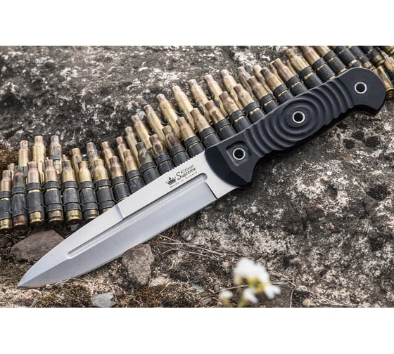 Туристический нож Kizlyar Supreme Legion сталь Niolox, StoneWash, рукоять из G10 4650065059435