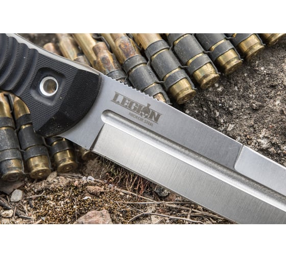 Туристический нож Kizlyar Supreme Legion сталь Niolox, StoneWash, рукоять из G10 4650065059435