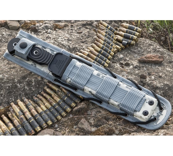 Туристический нож Kizlyar Supreme Legion сталь Niolox, StoneWash, рукоять из G10 4650065059435