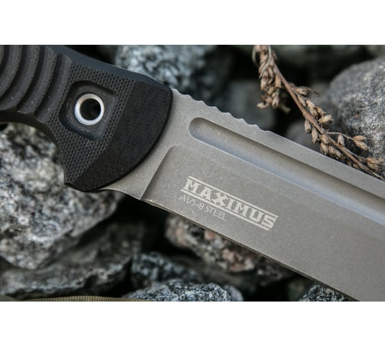 Туристический нож Kizlyar Supreme Maximus сталь AUS-8, TacWash, рукоять из G10 4650065057783