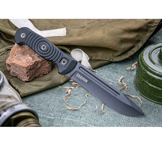 Туристический нож Kizlyar Supreme Maximus сталь AUS-8, Black Titanium, рукоять из G10 4650065052177