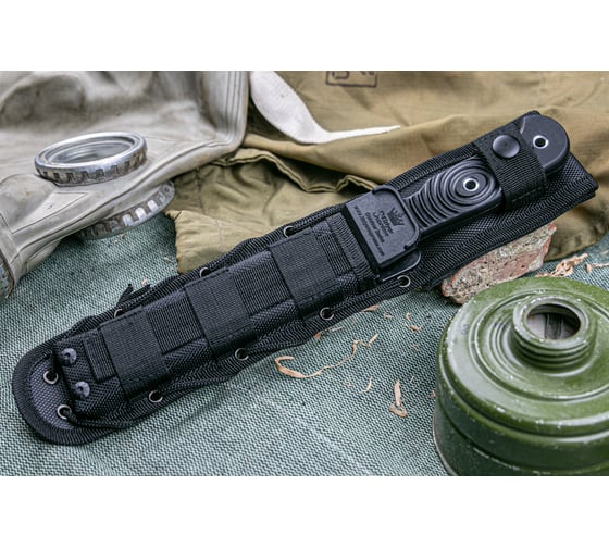 Туристический нож Kizlyar Supreme Maximus сталь AUS-8, Black Titanium, рукоять из G10 4650065052177