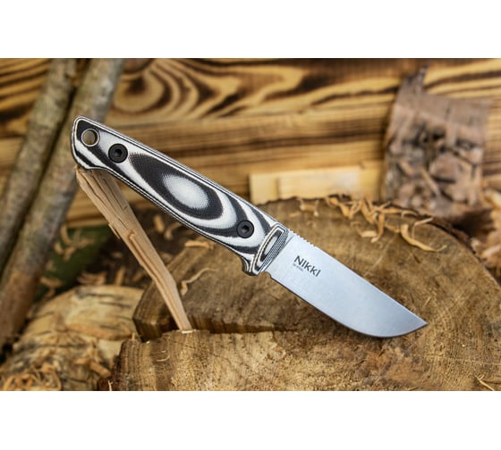 Туристический нож Kizlyar Supreme Nikki сталь D2, StoneWash, рукоять из G10 4650065057882