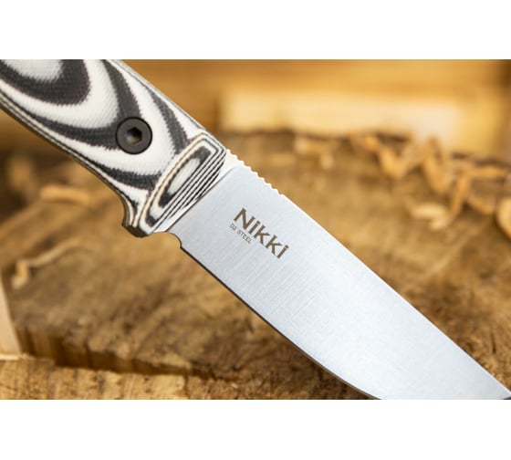 Туристический нож Kizlyar Supreme Nikki сталь D2, StoneWash, рукоять из G10 4650065057882