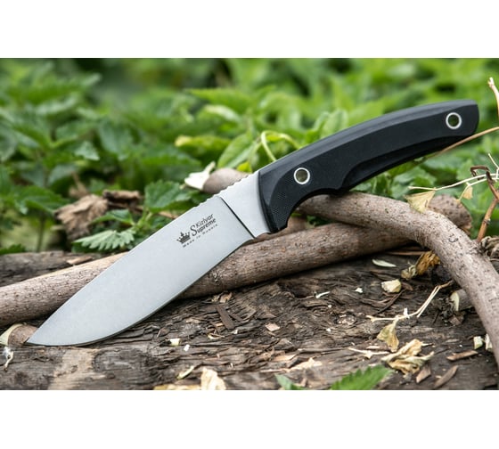 Туристический нож Kizlyar Supreme Savage сталь Sleipner, StoneWash, рукоять из G10 4650065058605