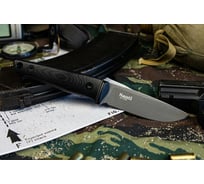 Туристический нож Kizlyar Supreme Santi сталь AUS-8, TacWash, рукоять из G10 4650065058025