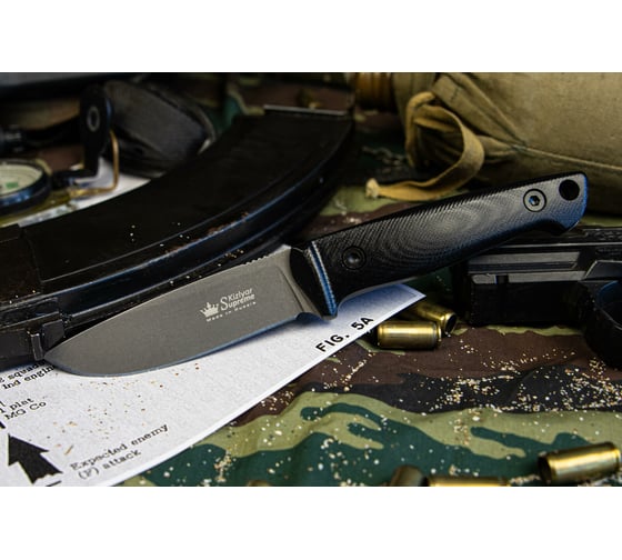 Туристический нож Kizlyar Supreme Santi сталь AUS-8, TacWash, рукоять из G10 4650065058025
