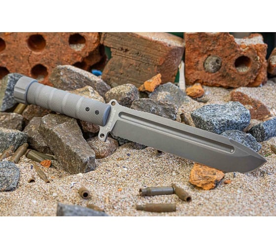 Туристический нож Kizlyar Supreme Survivalist X сталь D2, TacWash, Serrated алюминиевая рукоять 4650065058940