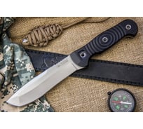 Туристический нож Kizlyar Supreme Vendetta сталь AUS-8, StoneWash, рукоять из G10 4650065051033