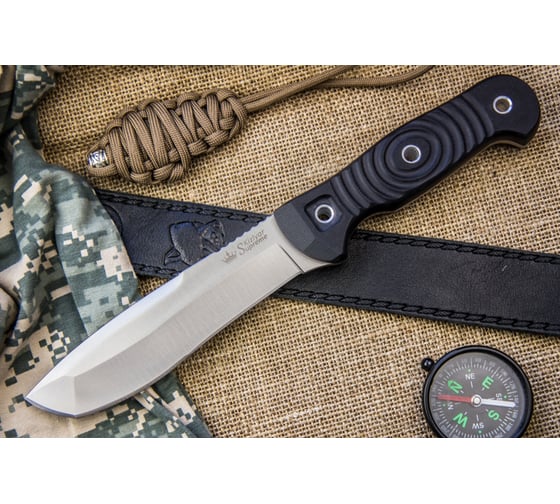 Туристический нож Kizlyar Supreme Vendetta сталь AUS-8, StoneWash, рукоять из G10 4650065051033